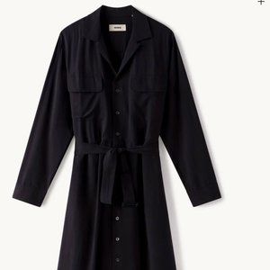 Buck Mason silken twill shirt dress